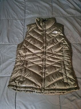 Army Green North Face Puffer Vest